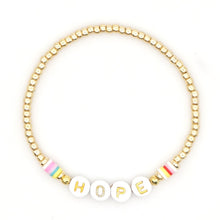 Load image into Gallery viewer, Bracelets LOVE Letter Heishi Vinyl Bracelet For Women Bohemian Femme Jewelry Gold Color Beads High Quality Armband