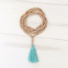 Load image into Gallery viewer, Bohemian Style Tassel Necklace Wooden Beads Retro Long