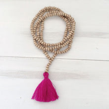 Load image into Gallery viewer, Bohemian Style Tassel Necklace Wooden Beads Retro Long