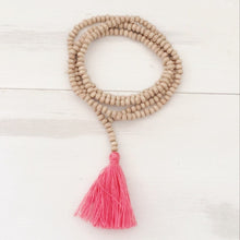 Load image into Gallery viewer, Bohemian Style Tassel Necklace Wooden Beads Retro Long