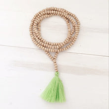 Load image into Gallery viewer, Bohemian Style Tassel Necklace Wooden Beads Retro Long