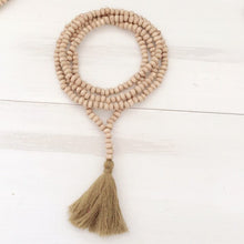 Load image into Gallery viewer, Bohemian Style Tassel Necklace Wooden Beads Retro Long