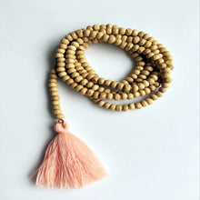 Load image into Gallery viewer, Bohemian Style Tassel Necklace Wooden Beads Retro Long