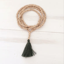 Load image into Gallery viewer, Bohemian Style Tassel Necklace Wooden Beads Retro Long