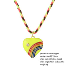 Load image into Gallery viewer, Rainbow Heart Love Boho Pendant