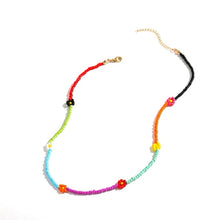 Load image into Gallery viewer, Bohemia Colorful Daisy Seed Beads Handmade Necklace for Women Fashion Imitation Pearl Clavicle Chokers Collar Jewelry Gift
