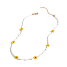 Load image into Gallery viewer, Bohemia Colorful Daisy Seed Beads Handmade Necklace for Women Fashion Imitation Pearl Clavicle Chokers Collar Jewelry Gift