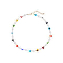 Load image into Gallery viewer, Bohemia Colorful Daisy Seed Beads Handmade Necklace for Women Fashion Imitation Pearl Clavicle Chokers Collar Jewelry Gift