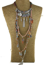 Load image into Gallery viewer, Gypsy Statement Vintage Long Necklace Ethnic jewelry