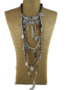 Gypsy Statement Vintage Long Necklace Ethnic jewelry