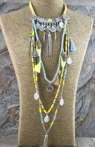 Gypsy Statement Vintage Long Necklace Ethnic jewelry