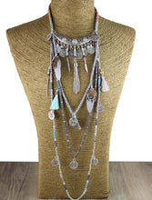 Load image into Gallery viewer, Gypsy Statement Vintage Long Necklace Ethnic jewelry