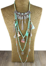 Load image into Gallery viewer, Gypsy Statement Vintage Long Necklace Ethnic jewelry