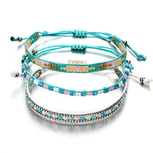 Load image into Gallery viewer, Bohemian Crystal Beads Friendship Braided Rope Bracelets