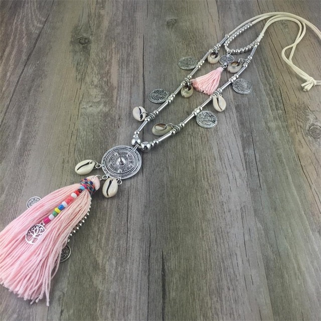 Boho Tassel Necklace - BohoPlace 