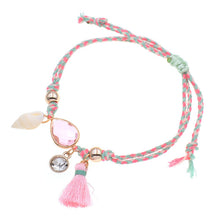 Load image into Gallery viewer, Ankle bracelets for women handmade shell /crystal BOHO - BohoPlace 